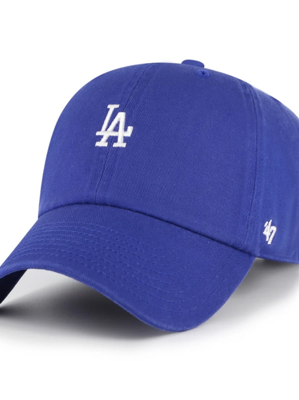 47 Los Angeles Dodgers Royal Blue Cap with White LA Embroidery